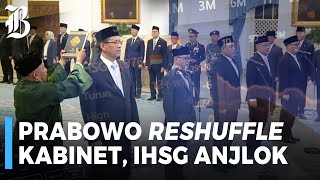 Prabowo Reshuffles Cabinet Jci Falls Into The Red Zone