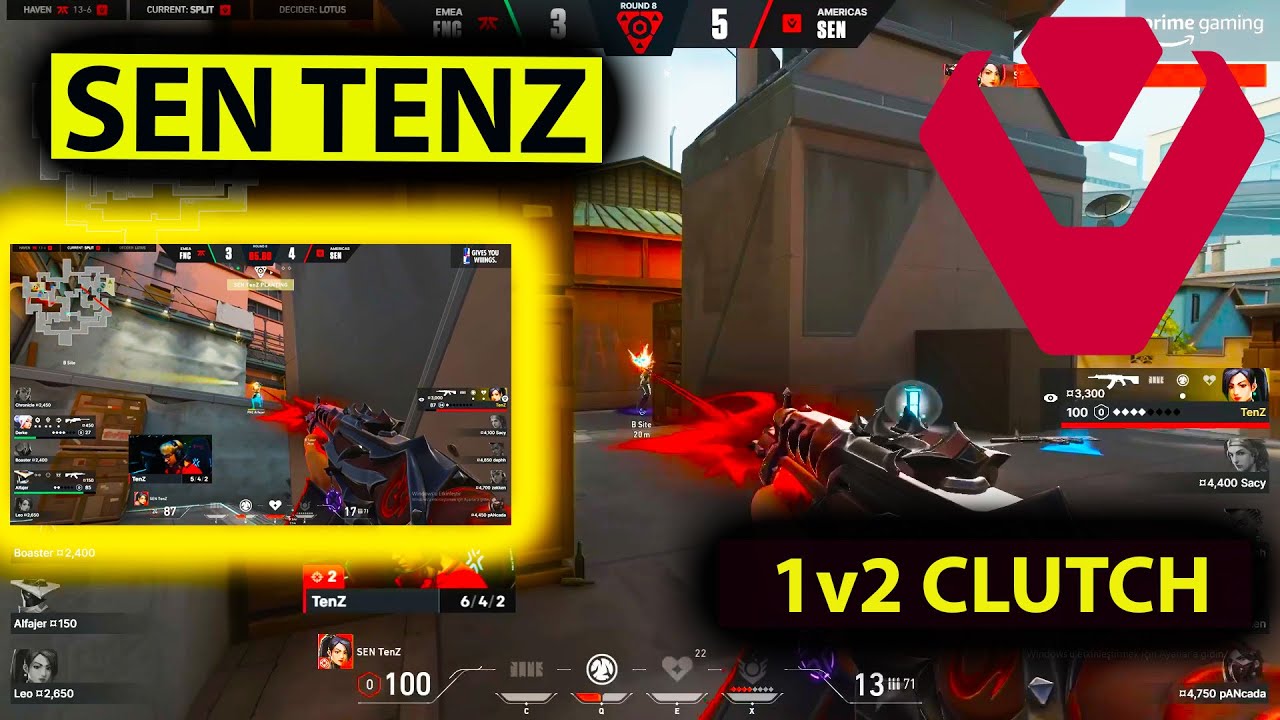 SEN TENZ 1v2 CLUTCH ATIYOR DERKE ve ALFAJER KARŞISINDA / SEN vs FNATIC