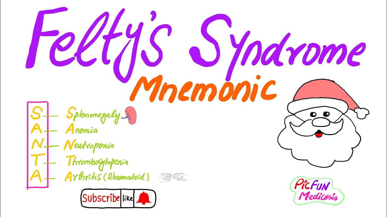 Felty's syndrome Mnemonic YouTube