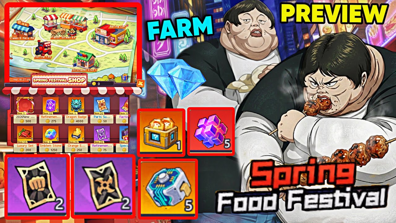 Preview and Playing (Spring Food Festival)🎉EVENTS 🎉- OPM The Strongest OBT