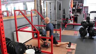 Sliding reverse lunge