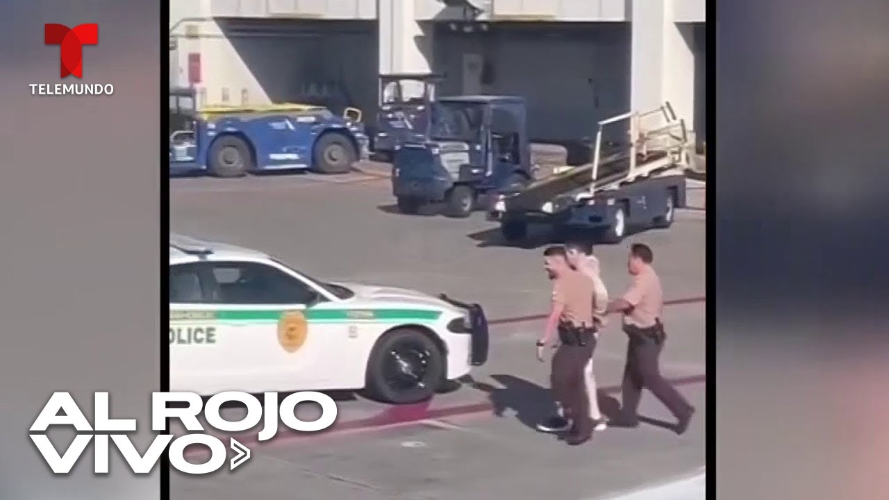 Acusan a dos pasajeros de intentar abordar un avión a la fuerza