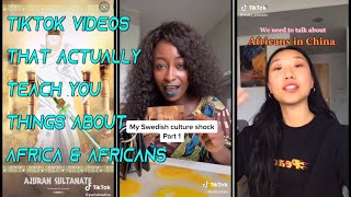 Tiktok videos that actually teach you things about Africa & Africans #1