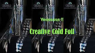 HOLOGRAPHIC COLD FOIL application with foil saving