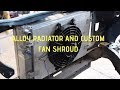 Fitting a dual-pass radiator and custom fan shroud to the Raudi Metro Mid-engine Rover Metro Project