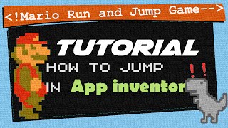 App Inventor Tutorial: how to make Mario jump | variable jump height screenshot 4