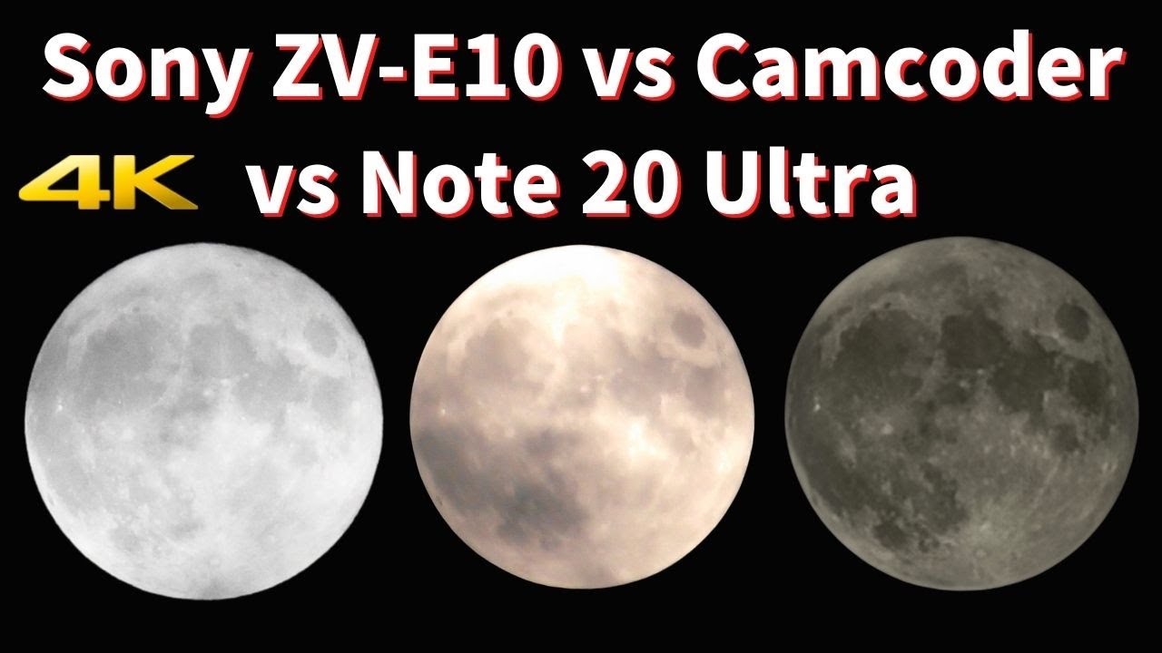 Harvest Moon / 中秋の名月 / Sony ZVE10 vs Panasonic Camcorder vs Galaxy