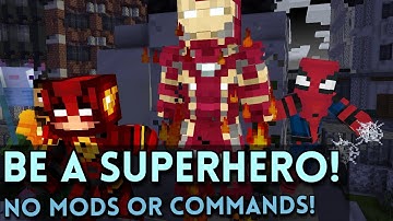 How To Be A Superhero In Minecraft No Mods No Commands
