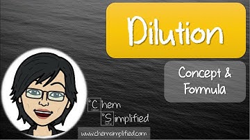 What is dilution? | M1V1 M2V2 - Dr K
