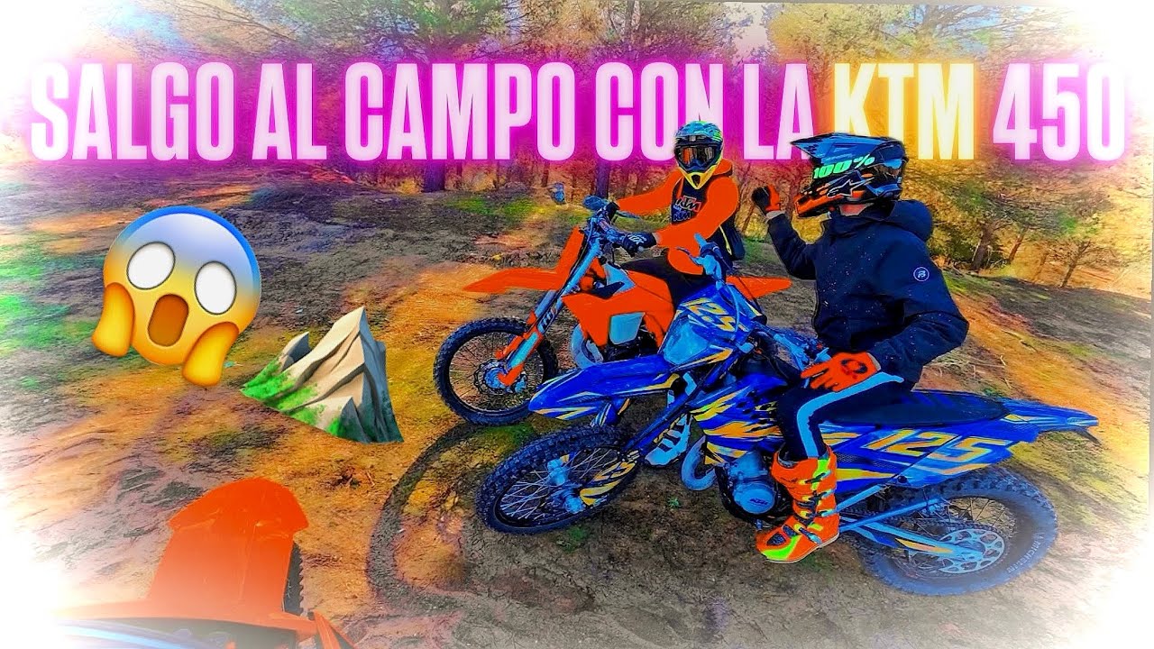 Salgo al CAMPO con la KTM 450 2025⛰️😱