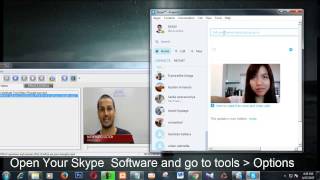 How to use fake web cam with skype to show pre recorded video as live