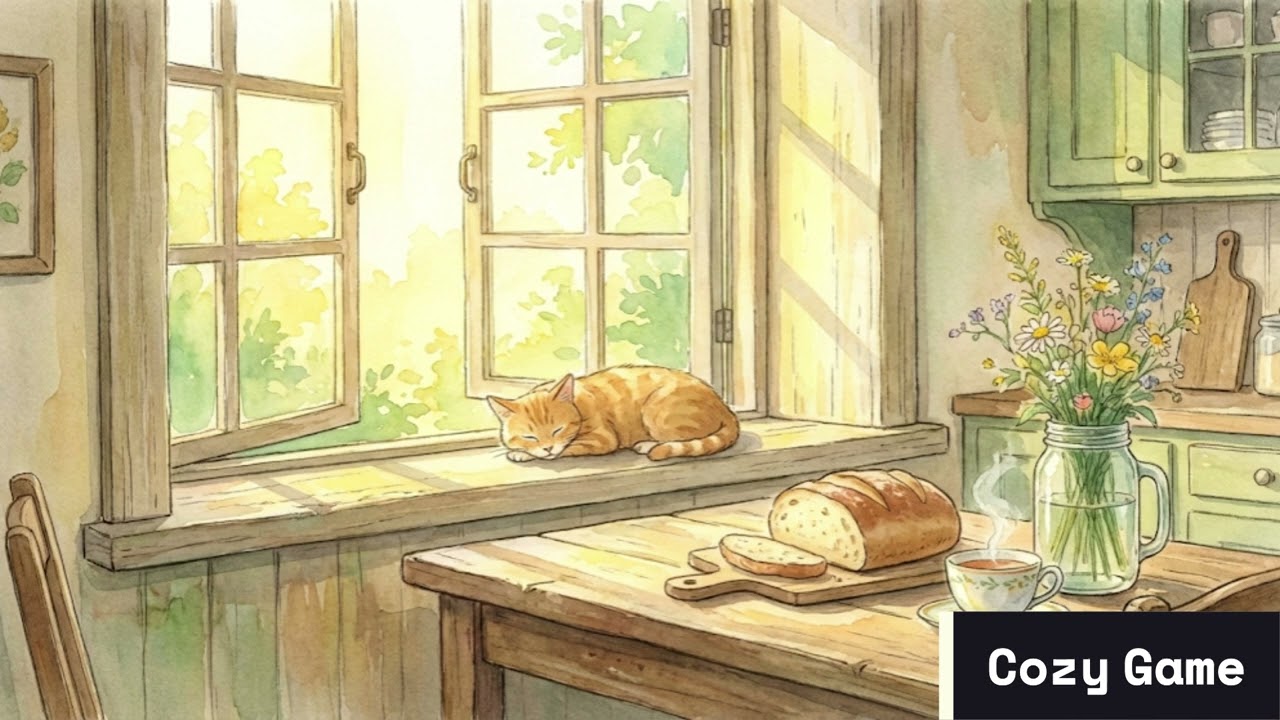 peaceful morning in your cottage (cozy game soundtrack)