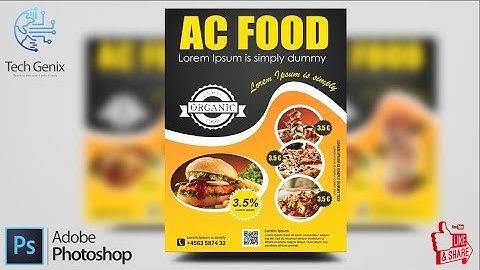 Elegant Flyer Design | Adobe Photoshop CS6 Tutorial