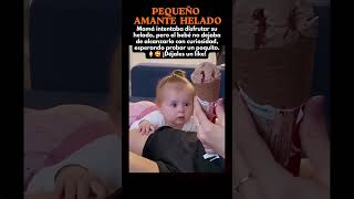 🍦👶 Pequeño Amante Helado #NinosTiernos #YouTubeShorts #Shorts #Viral #BuenasNoticias #AmorFamiliar
