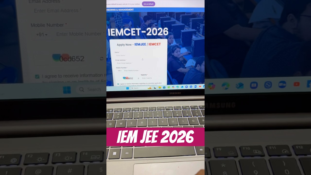 IEM JEE 2026 Application Update Exam Date Admission 2026 