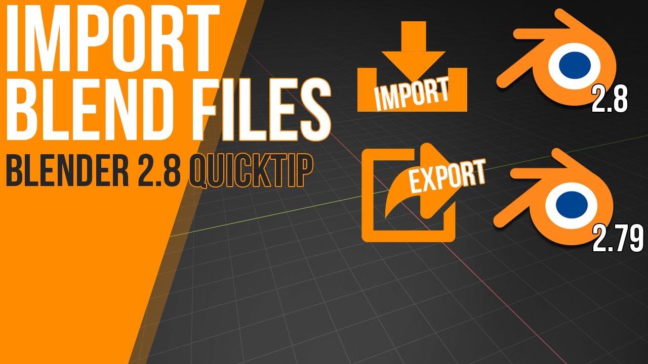 How To Import Blend Files Tutorial Append Function Youtube