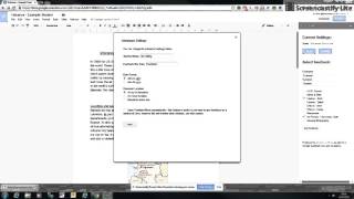 FeedbackSheet - Adjusting Settings