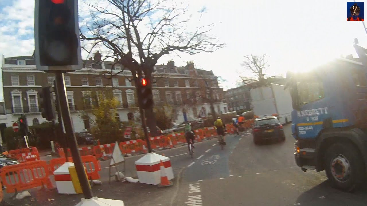Skip Lorry Driver Admits to Jumping a Red Light (Eventually) - YouTube