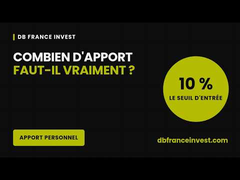 Apport personnel : combien faut-il vraiment en 2026