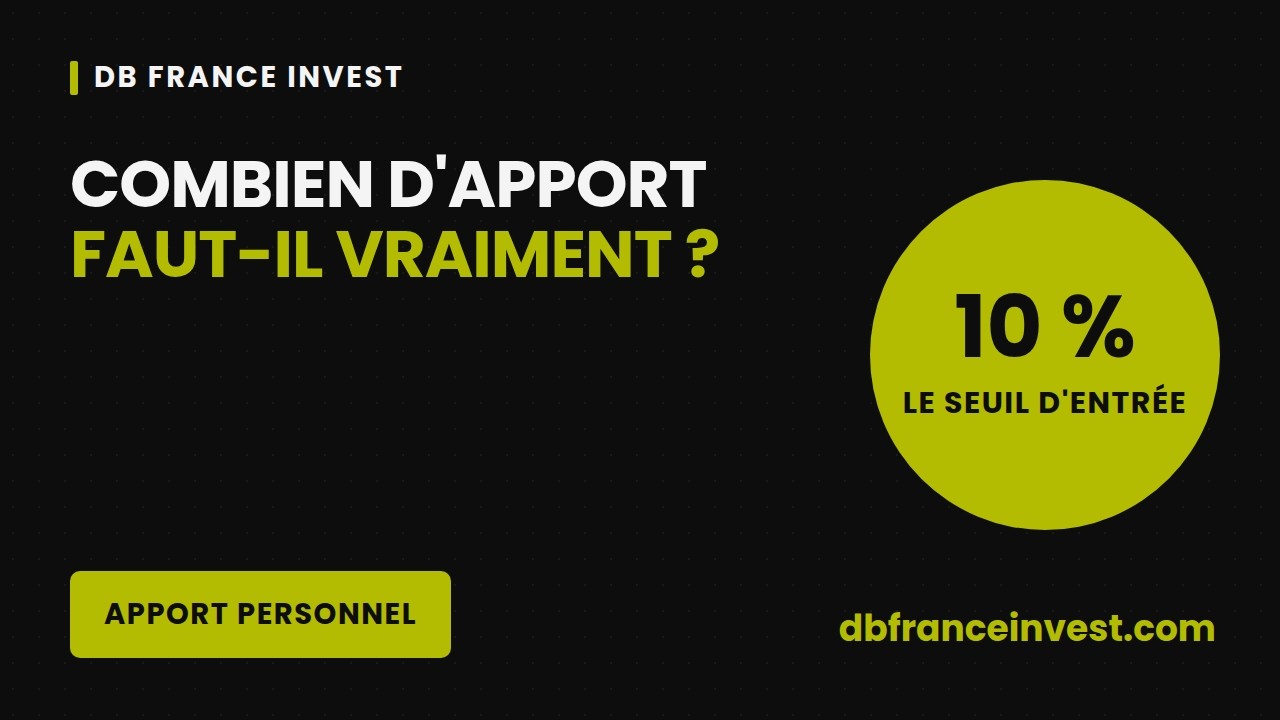 Apport personnel : combien faut-il vraiment en 2026