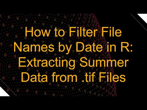 How to Filter