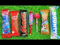 💲ASMR Most Popular Candys✅ / some lots of colorful rainbow lollipop candy / unpacking chocolate eat🔝