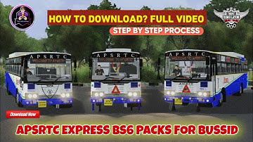 How to download apsrtc express bs6 normal & modified bus mod packs for bussid