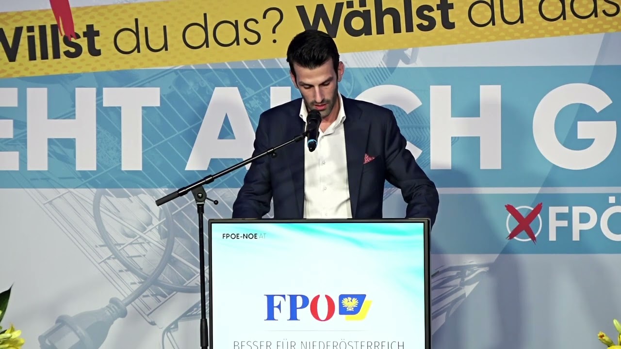 FPÖ-NÖ: Rede zum Wahlauftakt von Udo Landbauer
