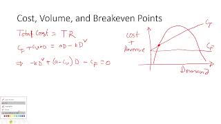 Cost, Volume and Breakeven Point Relationships Engineering Economy