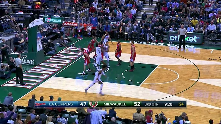 Giannis Antetokounmpo Highlights Clippers vs. Bucks 12.13.2014 - 20 Points, 5 Rebounds