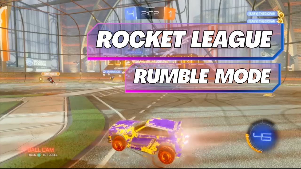 Rocket League Rumble 3v3 Gameplay