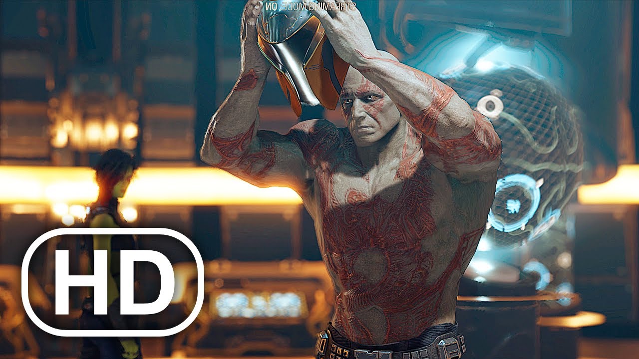 How Drax Killed Thanos Scene - Marvel's Guardians Of The Galaxy