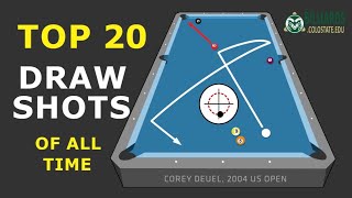 Top 20 DRAW SHOTS of All Time … Backspin Mastery