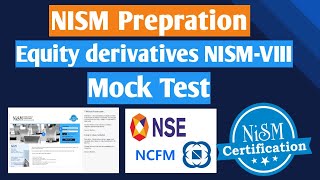 NISM - VIII Equity Derivatives Question Answer MCQ Test PART-145 #nism#nismexam#nismcertificate#ncfm