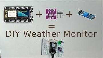 DIY weather monitor with ESP8266 + AHT20 + BMP280 + light sensor