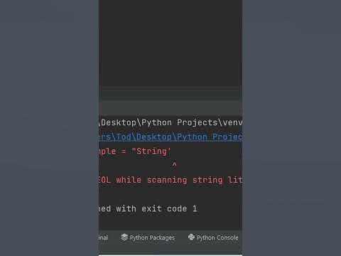 How to avoid syntax errors with strings in Python #shorts - YouTube
