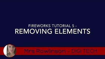 Fireworks Tutorial 5 | Removing an item from an image