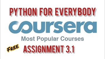 Coursera: Python For Everybody Assignment 3.1 program solution| Assignment 3.1 Python for Everybody