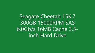 #ST3300657SS | #Seagate Cheetah 15K.7 300GB 15000RPM SAS 6.0Gb/s 16MB Cache 3.5-inch Hard Drive