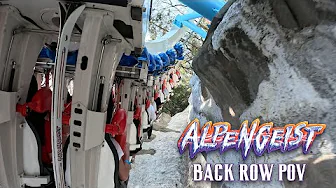 Alpengeist Back Row POV | Busch Gardens Kids Weekends | 2025