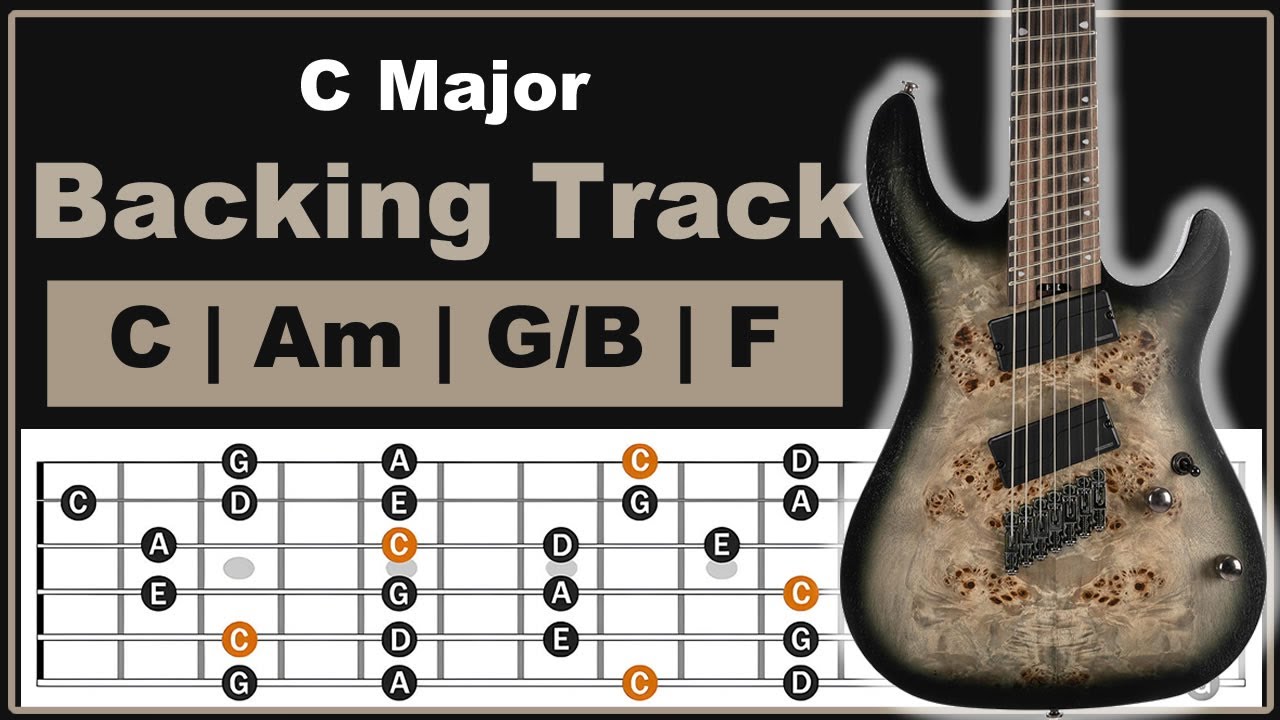 C Major Backing Track | Pentatonic Lesson | 70 Bpm - YouTube