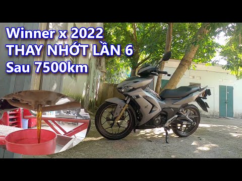 Video Winner x 2022 thay nhớt lần 6 sau 7500km màu nhớt ngọt... - youtube