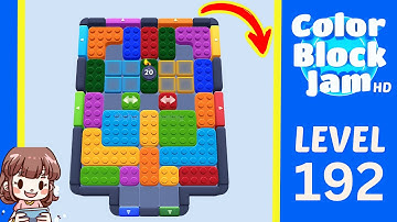 Color Block Jam Level 192 Solution Walkthrough
