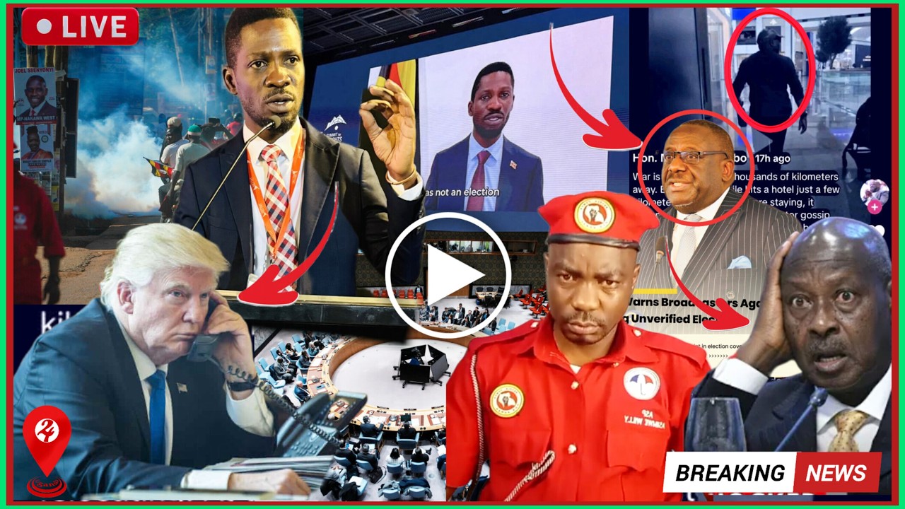 LIVE: Agatalinda! Ekigudde ku Nyombi thembo kika! Museveni bibi! Bobi Wine wakutwala entebe mubwangu