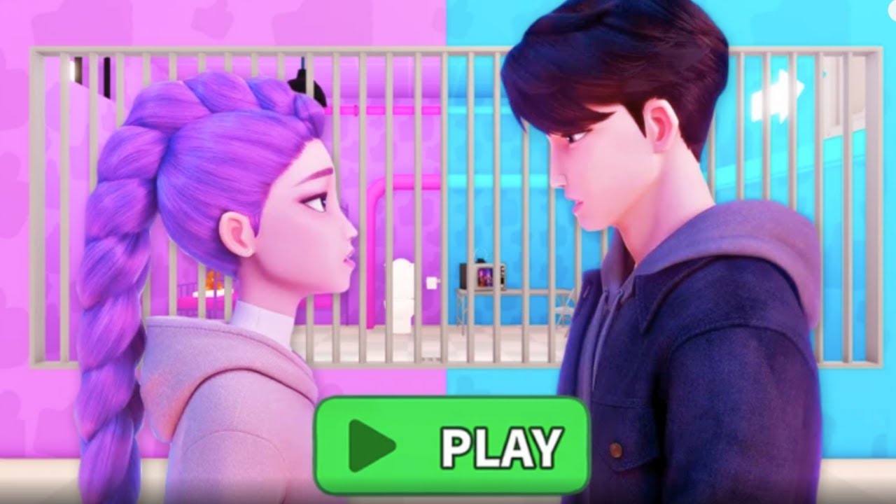 Jinu and Rumi Kpop Demon Hunters Barry Prison Run | Roblox Obby 