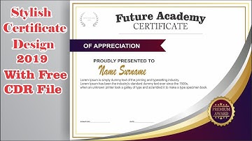 CorelDraw x7 Tutorial-Certificate Design With New Color Scheme ||Full Hindi Tutorial|Future Academy