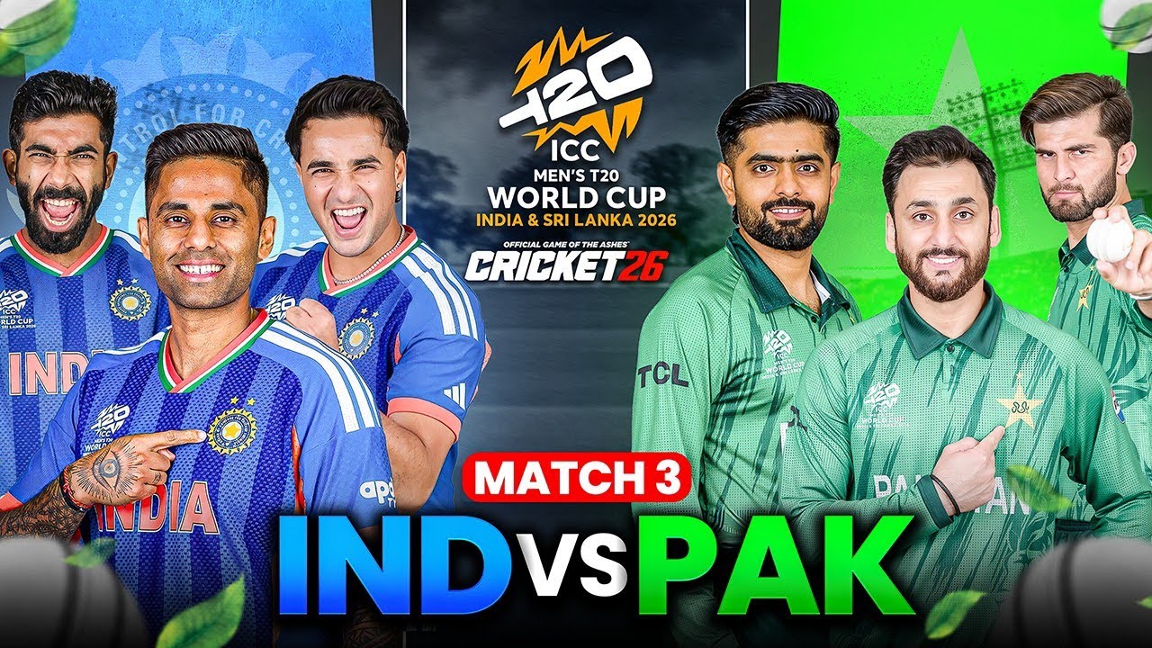 INDIA🇮🇳 VS PAKISTAN 🇵🇰 | INTENSE THRILLER MATCH😱 | T20 WORLD CUP 2026🏆 | MATCH NO.3🔥