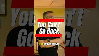 You Can't Go Back