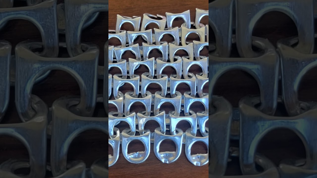 Soda tab chainmail armor.