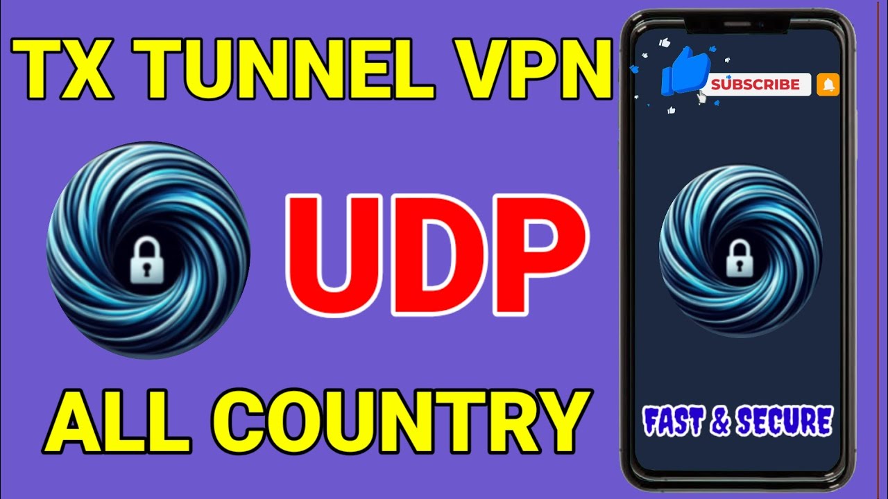 How To Setup TX Tunnel VPN with all country UDP settings for fast & secure browsing 